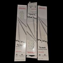 3 Boxes Of 1/4 Binding Combs - $5.99