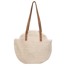 Straw Beach Women Handbag Handmade Woven Boho Vintage Summer  Top-Handle Bag Lar - £49.88 GBP
