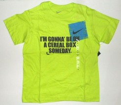 Nike Boys T-Shirt I&#39;m Gonna Be On A Cereal Box Someday Sizes 4, 5 or 6 NWT - £10.95 GBP