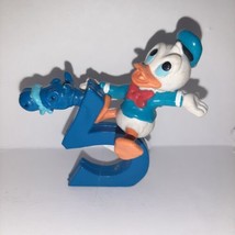 Vintage Donald Duck Birthday Cake Topper Figure Number 3 Disney PVC - £6.24 GBP