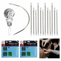 54Pc Assorted Self Threading Hand Sewing Needle Set Thread Embroidery Cr... - $13.99