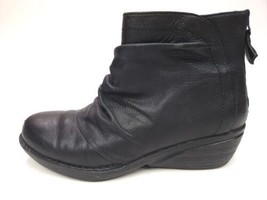 DANSKO Womens Arisa Black Leather Back Zip Ankle Short Boots Size 40 US ... - $44.50