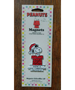 Vintage Peanuts Santa Snoopy Have a Cool Christmas Fridge Magnet NEW MOC - £15.11 GBP
