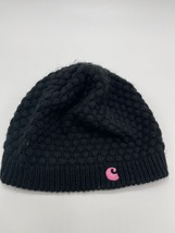 Carhartt Women&#39;s One-Size Black Acrylic Knit Beanie Winter Hat Cap - £8.34 GBP