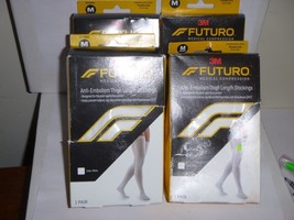 (4) Futuro Medical Compression Anti-Embolism Thigh Length Stockings Medi... - $23.99