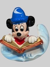 Vintage Walt Disney Mickey Mouse Fantasia Figurine Ceramic Porcelain Japan 4&quot; - £11.55 GBP
