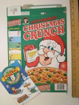 1991 Mt Cereal Box Quaker Cap&#39;n Crunch Christmas Crunch &amp; Stickers [Y156k3] - £29.81 GBP