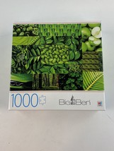 Big Ben MB Puzzle Greens 1000 Piece Jigsaw Puzzle NIB - $11.31