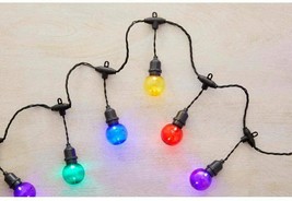 Home Accents 19.4 ft. 30-Light G50 LED Multicolored Ball String Light - £38.73 GBP