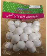30 Pack 3/4&#39;&#39; Foam Craft Balls - £4.79 GBP