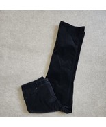 Style &amp; Co Straight Leg Corduroy Pants Womens Size 12 Petite Black Cotto... - £18.60 GBP