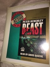 Beast by Peter Benchley Book on 2 Audio Cassettes Read by David Rasche-RARE - £58.76 GBP