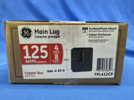 GE 125 Amp 4-Space 8-Circuit Indoor Main Lug Circuit Breaker Panel - $24.74