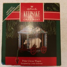 Hallmark Keepsake Christmas Ornament Polar Circus Wagon By Linda Sickman... - $9.49
