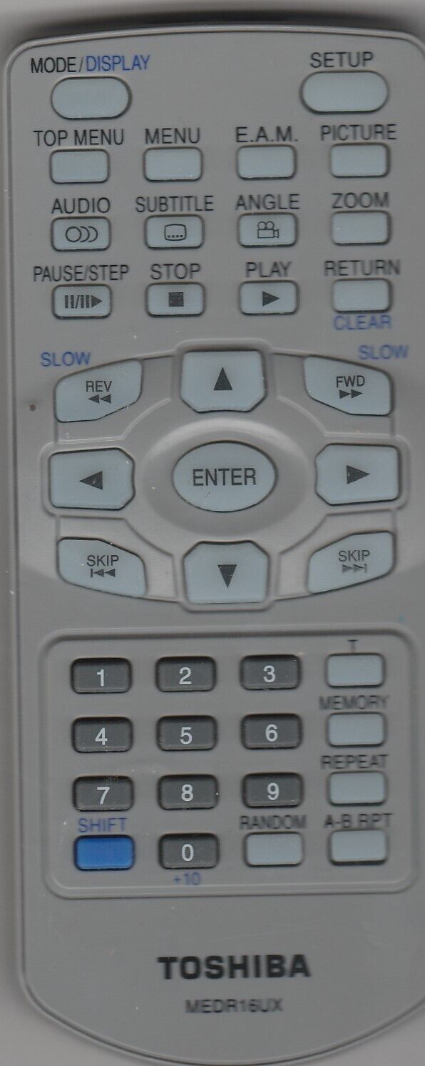 Toshiba Remote Model # MEDR16UX - $9.90