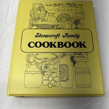 Vintage Cookbook 3 Ring Binder Stonecraft Family Recipes 1976  Cookies Main Dish - £31.41 GBP