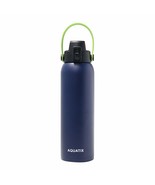 Aquatix Double Wall Insulated 32 Ounce Navy Blue Bottle with Removable S... - £22.54 GBP