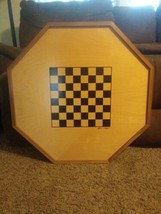 28.5 inch Vintage Octagon Wooden 2 Sided Checkerboard by Creative Wood P... - £92.88 GBP