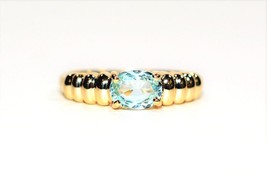 Natural Paraiba Tourmaline Ring 14K Solid Gold Solitaire ring Women&#39;s ring - £912.63 GBP
