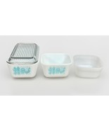 Pyrex Amish Butterprint Refrigerator Dish Set #17/#14 + 1 #13 Fire King ... - €25,47 EUR