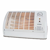 Optimus Portable Fan Forced Radiant Heater with Thermostat - £78.17 GBP