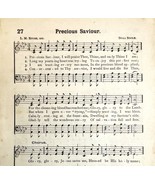 1894 Sheet Music Previous Saviour Jesus Religious Victorian Hymns 7.75 X 5&quot; - $19.99