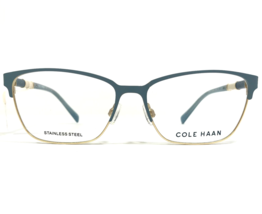 Cole Haan Eyeglasses Frames CH5032 320 TEAL Blue Gold Cat Eye 54-15-135 - £51.23 GBP