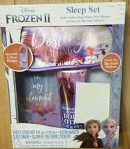 Disney FROZEN 2 Sleep Set Body Lotion Mask Stickers Door Hanger BUNDLE L... - $241.08 MXN