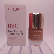 Clarins Everlasting Youth Fluid Illuminating Firming Foundation Makeup 1... - £13.62 GBP