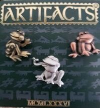 Set of Three (3) Artifacts Brand Frog Pins ~ Gold ~ Copper ~ Silver Colo... - $20.00
