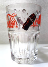 COCA COLA &amp; COKE ✱ Original VTG Small Water Cup Glass Publicity ~  RARE - £19.54 GBP