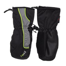 Head Jr Negro Gris Dejos Niños Infantil Aislado Esquí Mitones Winter Gua... - $166.45 MXN+
