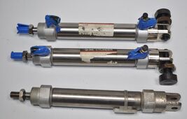 Lot of 3 SMC CM2D25-100 Double Acting Pneumatic Cylinder 1/8" Npt 100mm ... - $98.99