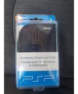Official Sony PSP Accessory Pouch &amp; Cloth for PSP-220u/98531 NEW - £7.77 GBP