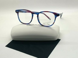 Calvin Klein Ck 5960 503 Striped Purple Eyeglasses Frames 51-19-145MM/CASE&amp;CLOTH - £34.78 GBP