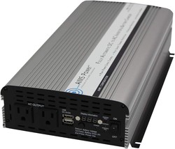 Aims Power Pwric1500W 1500 Watt Modified Sine Power Inverter With Battery - £334.12 GBP