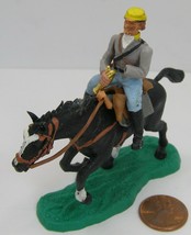Britains Ltd England Rebel on Horseback w/ Bugle Part of left arm missin... - $19.99