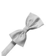 Silver Faille Silk Bow Tie - $919.48 MXN