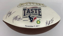 Houston Texans Signed White Panel Collectible Football Taste of the Texa... - £39.17 GBP