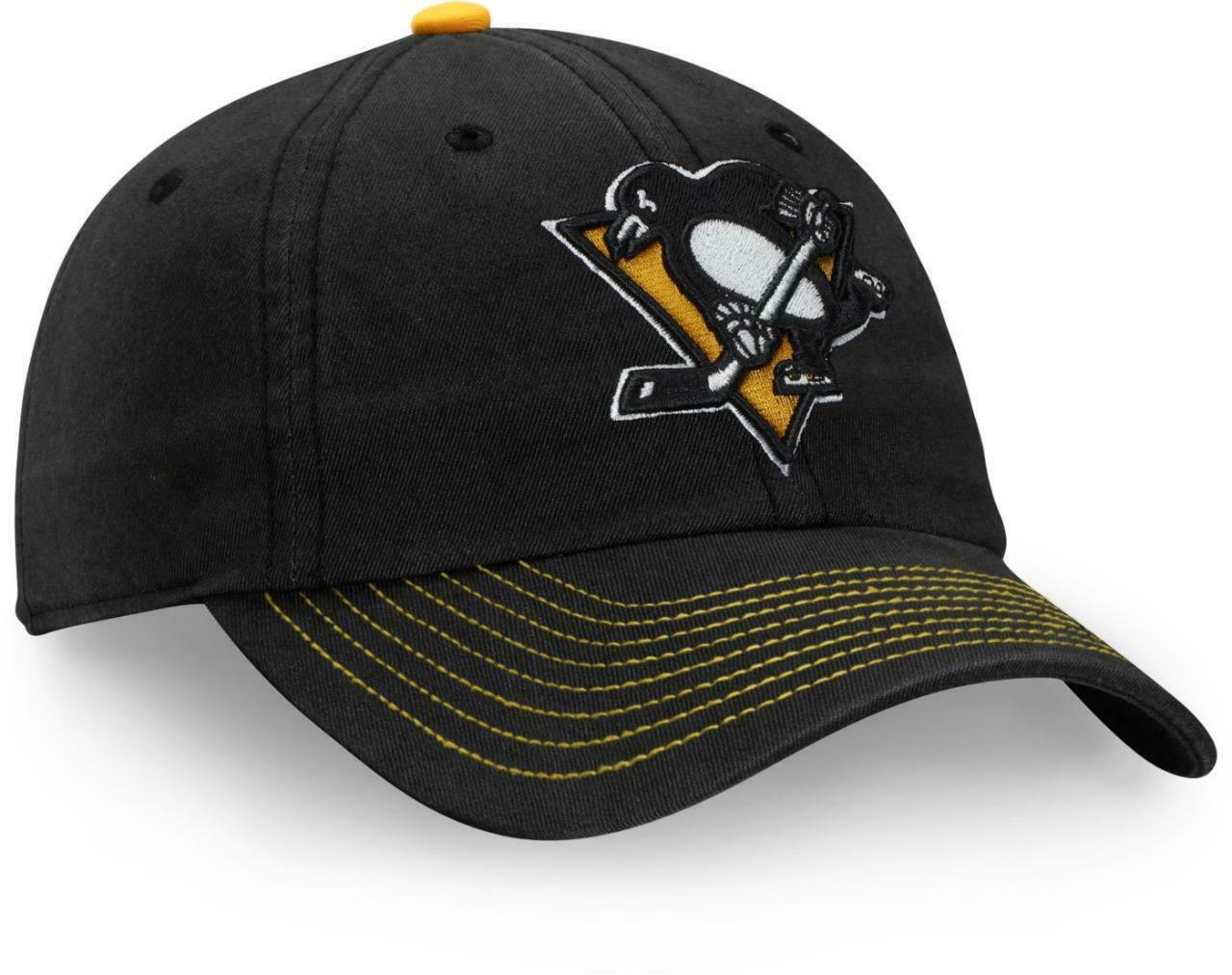 Fanatics Men's Pittsburgh Penguins Fundamental Black Adjustable NHL Hat - $16.29