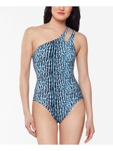 One Piece Swimsuit Navy Animal Print Size Xl Jessica Simpson $98 - Nwt - £14.46 GBP