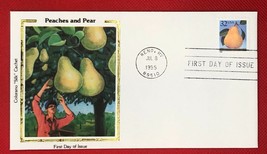 ZAYIX - 1995 US Colorano FDC #2494 Serpentine die cut - Tree - Fruit - Pear - £1.58 GBP
