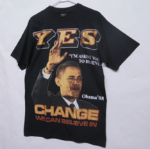 VTG President Barack Obama Change We Can Believe in 2008 T Shirt Sz M L OG Rap - £52.03 GBP