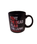 The Walking Dead AMC Promo Coffee Mug Fight The Dead 5&quot; H 4&quot; W Black - $8.88