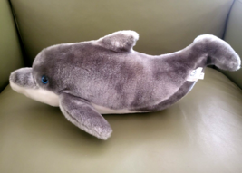 Gray Dolphin SeaWorld Merchandise 15&quot; Plush Stuffed Ocean Animal Toy - £11.84 GBP