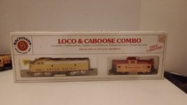 Bachmann Union Pacific Locomotive &amp; Caboose Combo 61600 Emd F9 Diesel Tested - £47.19 GBP