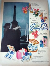 Evening In Paris Cologne Christmas Magazine Advertising Print Ad Art 1940s - $7.99