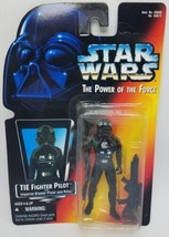 Star Wars The Power Of The Force Tie Fighter Pilot Figure - New Kenner Red Card - $11.83