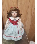 Paradise Galleries Jack And Jill Porcelain Doll JILL Only 14&quot; Musical Vi... - $35.86 CAD