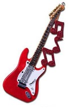 Guitar with Notes Ornament - $10.95